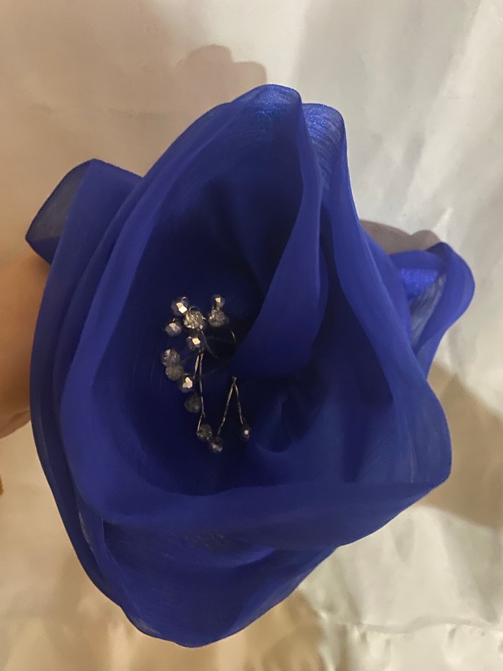 Kadın Parlak Mavi taç - Görsel 2