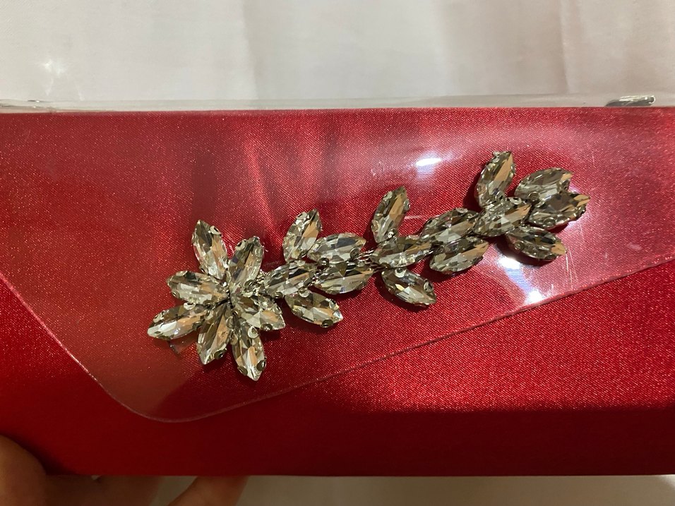 Kırmızı Pullu Kadın Saç Aksesuarı - Görsel 2