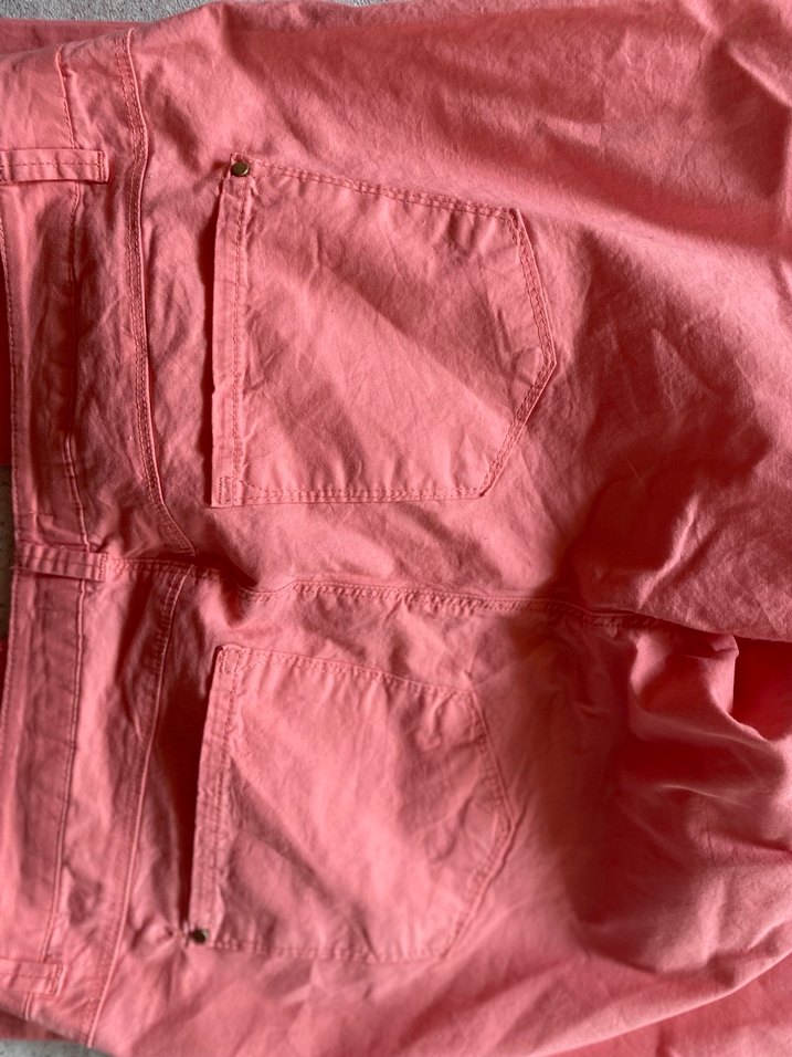 Düğmeli Pembe Kadın Kumaş Pantolon - Görsel 4