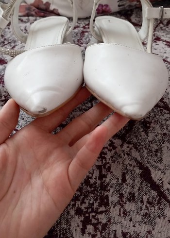 Diğer Diger Beyaz Kadın Topuklu Klasik Ayakkabı