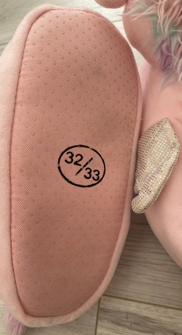 Pembe Unicorn Peluş Kız Ev Terliği - Görsel 4