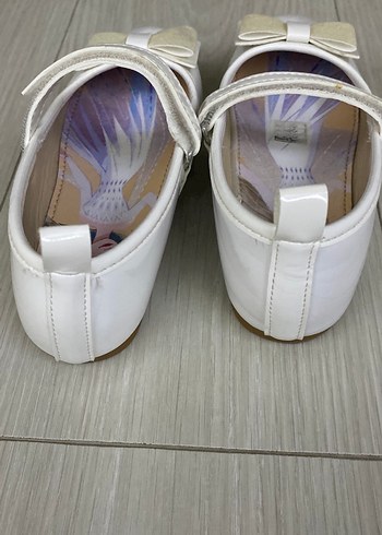 Kız Çocuk Beyaz Fiyonklu Babet - Görsel 5