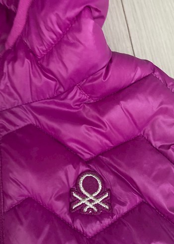 Kız Çocuk Mor Kapüşonlu Şişme Yelek - Görsel 3