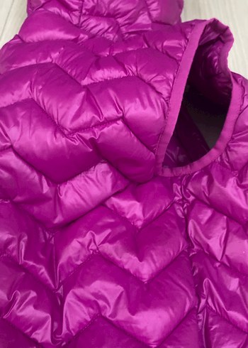 Kız Çocuk Mor Kapüşonlu Şişme Yelek - Görsel 5