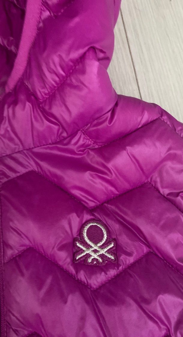 Kız Çocuk Mor Kapüşonlu Şişme Yelek - Görsel 3