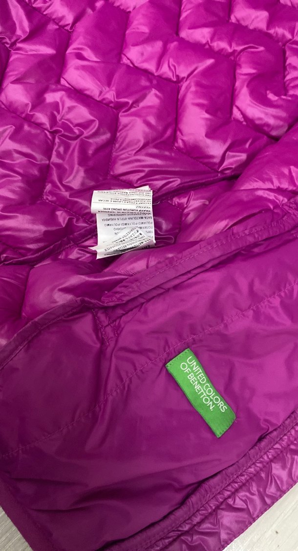 Kız Çocuk Mor Kapüşonlu Şişme Yelek - Görsel 4