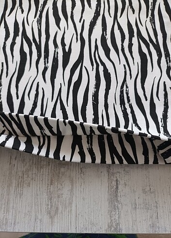 Beden beyaz Renk Zebra desenli çanta
