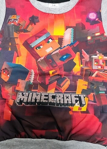 Diğer Dijital Minecraft Baskılı Şardonlu Sweat 