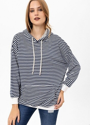 xl Beden V Kanguru Cepli Kapüşonlu Şardonsuz 3iplik Sweatshirt