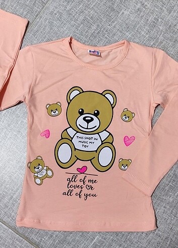 Diğer Teddy Baskılı Yumuşak Dokulu İnce Badi