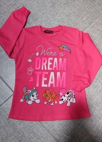 Paw Patrol Baskılı Pamuklu Sweatshirt 