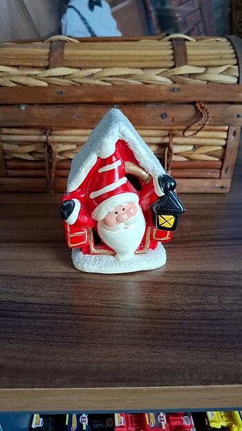 Noel baba ışıklı lamba