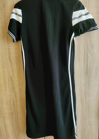 Diğer Siyah polo Yaka Midi Elbise