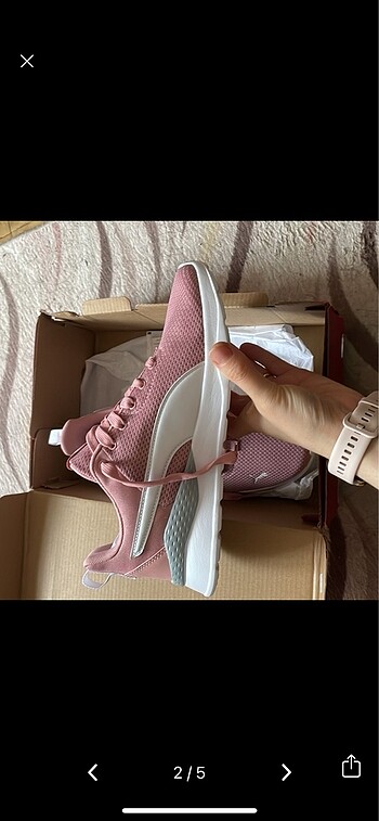 39 Beden pembe Renk Spor ayakkabı
