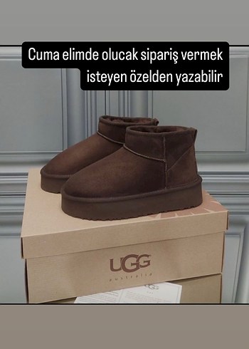 Kahverengi Süet Platform Topuklu Kadın Bot