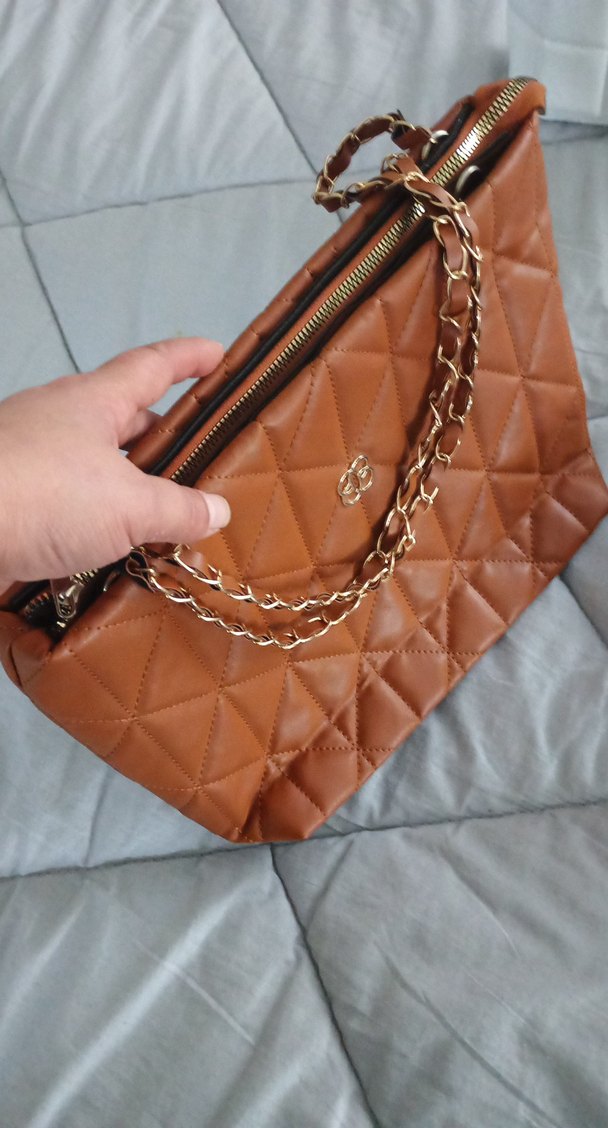 Kahverengi Deri Kadın Çanta - Görsel 2