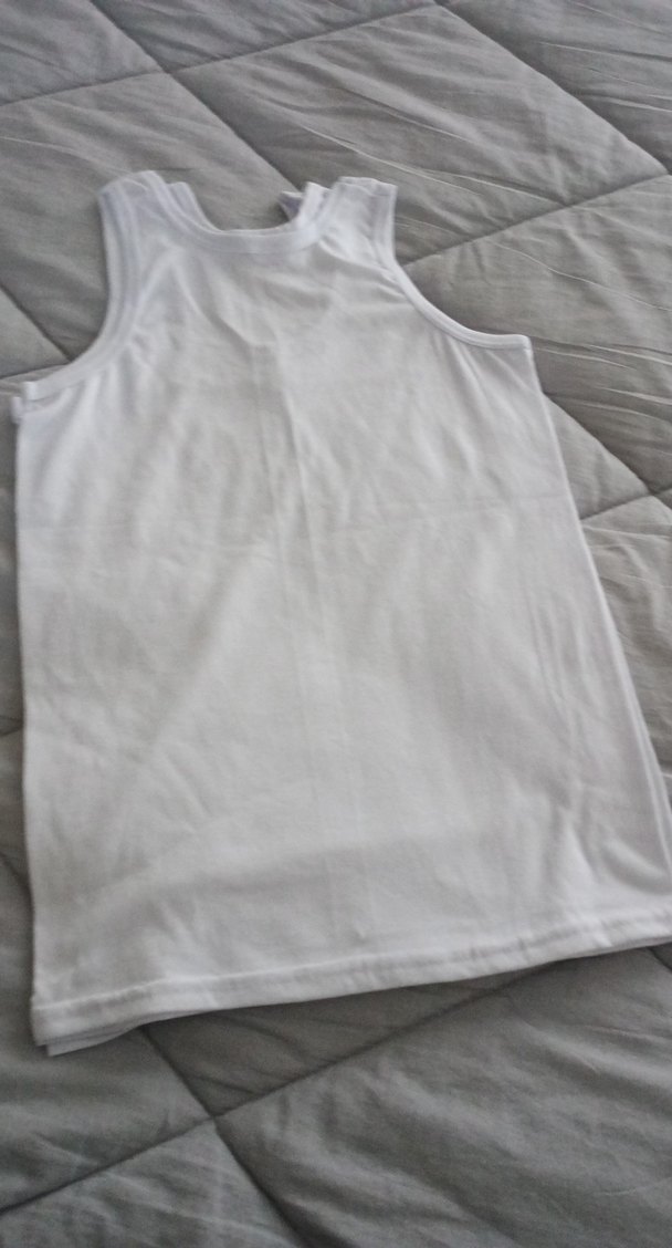 3 li Beyaz erkek  Çocuk Atlet - Görsel 4