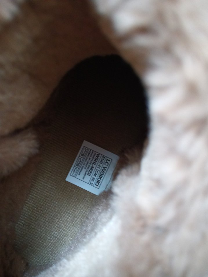 Kürklü Bej Süet Kadın Dolgu Topuk Bot - Görsel 4