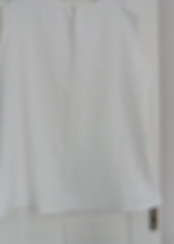 Kolsuz Krem ipek Bluz - Görsel 3