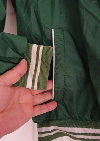 Yeşil Fermuarlı Erkek Çocuk Mont - Görsel 4