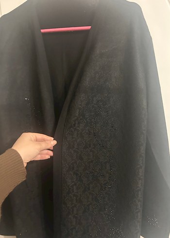 Uzun Siyah hırka - Görsel 3