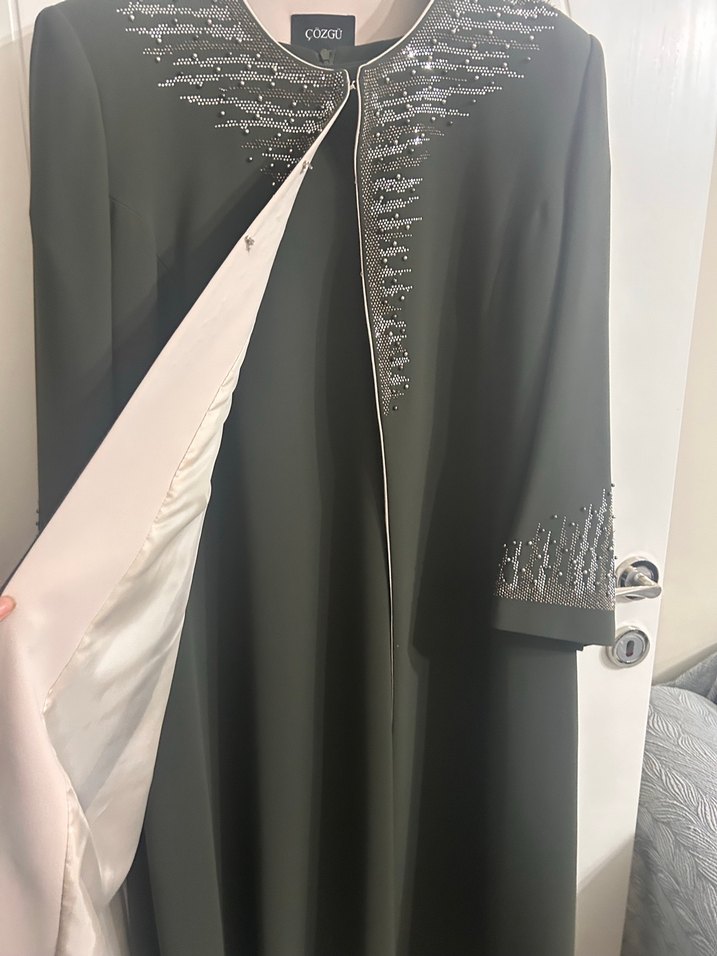 İş Ofisine Uygun Siyah Uzun Kollu Elbise - Görsel 3