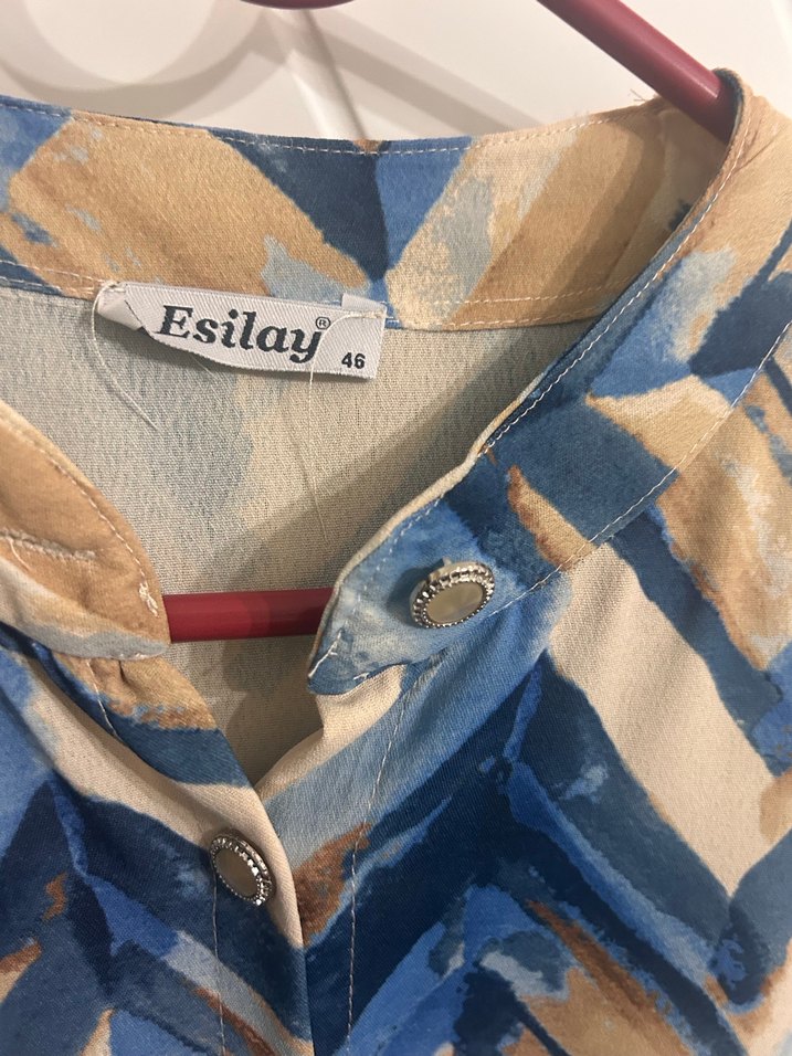 Uzun Kollu Piliseli Bohem Çok Renkli Elbise - Görsel 3