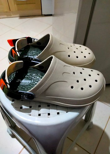 Tokalı Beyaz Erkek Sandalet - Görsel 2