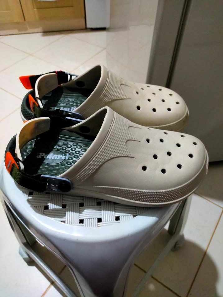 Gri Ayarlanabilir Bantlı Erkek Sandalet - Görsel 2