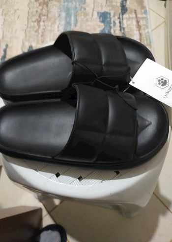 Erkek Siyah Minimalist Kauçuk Terlik - Görsel 3