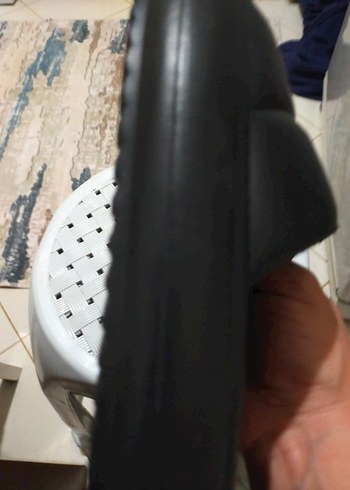 Erkek Siyah Minimalist Kauçuk Terlik - Görsel 4