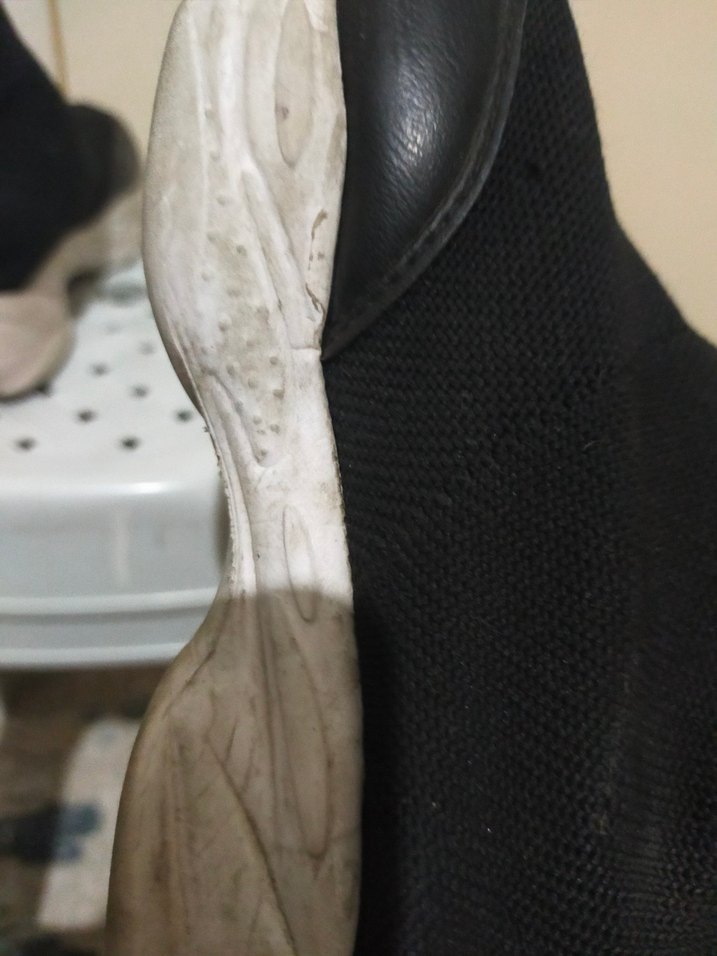 Siyah Elastik Stiletto Topuklu Spor Ayakkabı - Görsel 4