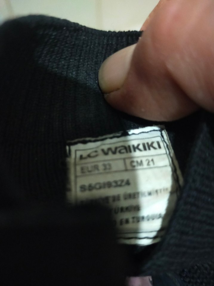 Siyah Elastik Stiletto Topuklu Spor Ayakkabı - Görsel 5