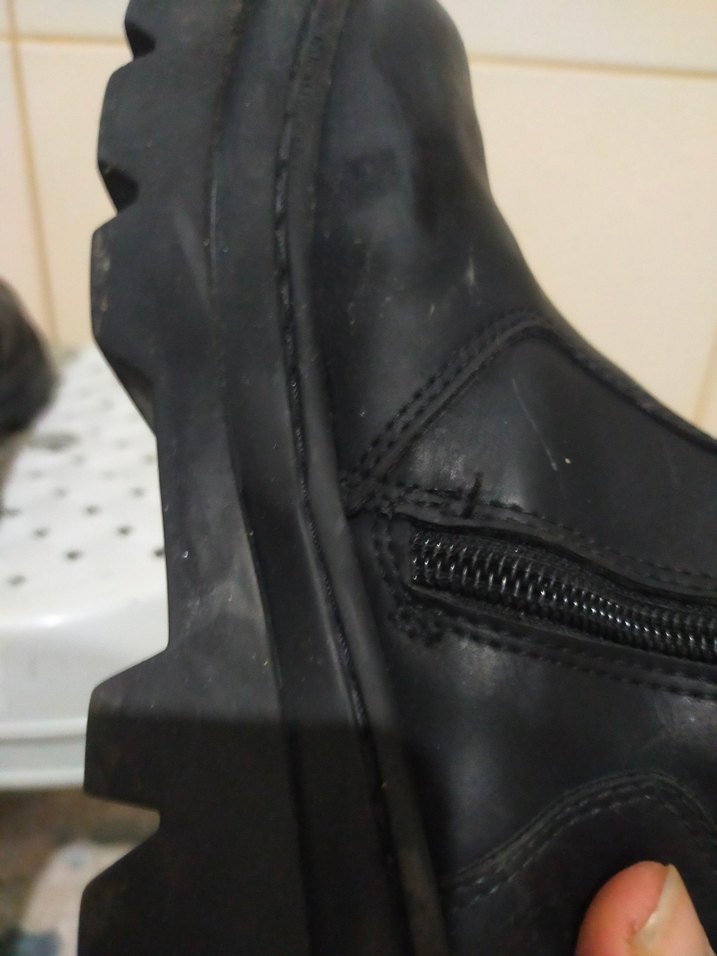 Siyah Platform Topuklu Gotik çocuk Botları - Görsel 4