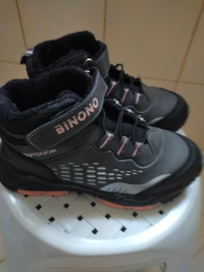 Kız Çocuk Siyah Biker Spor Ayakkabı - Görsel 2