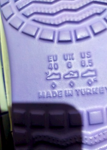 40 Beden mor Renk Mor Bağcıklı Kadın Dolgu Topuk Terlik