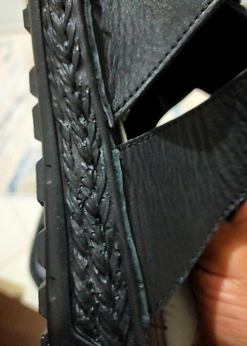 Siyah Erkek Kemerli Sandalet - Görsel 4