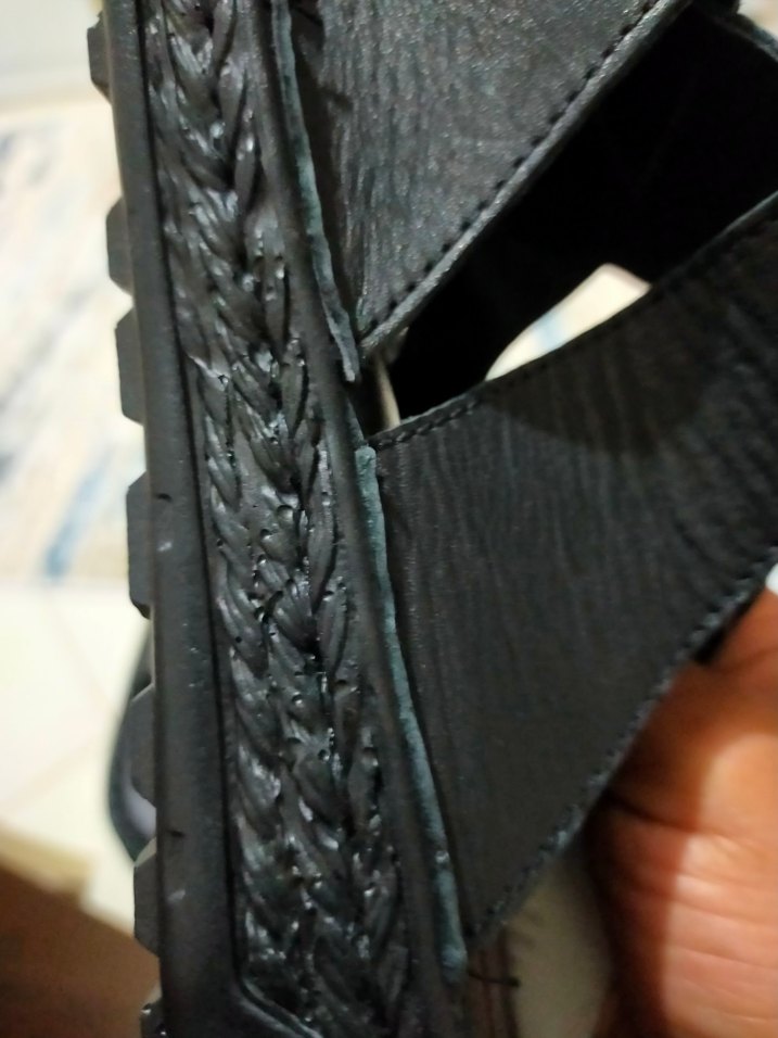 Siyah Erkek Kemerli Sandalet - Görsel 4