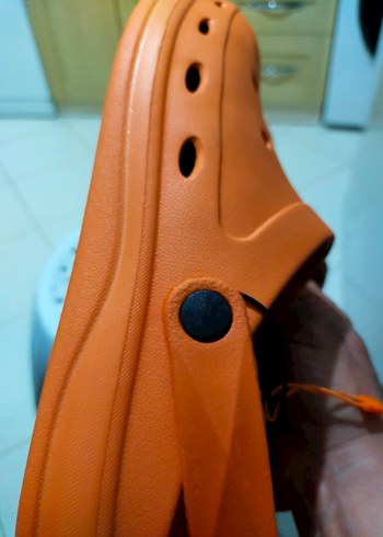 Turuncu Erkek Minimalist Kauçuk Terlik - Görsel 5