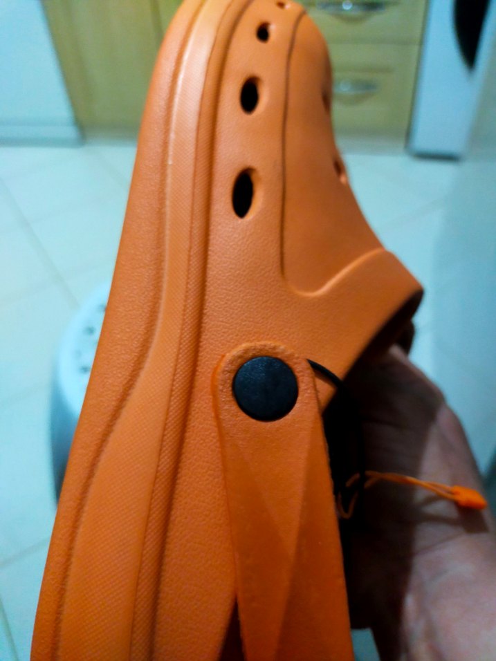 Turuncu Erkek Minimalist Kauçuk Terlik - Görsel 5