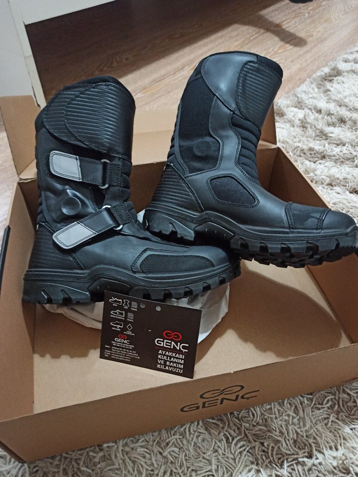 Siyah Erkek Motosiklet Botu - Görsel 2