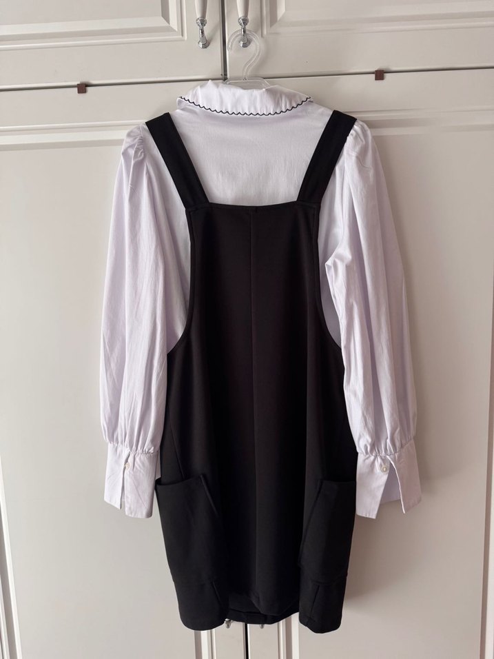 Nakışlı Yaka Detaylı Kız Bluzu - Görsel 2