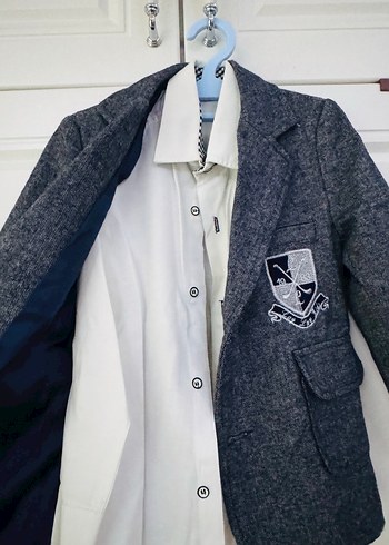 Gri Erkek Çocuk Denim Ceket - Görsel 2