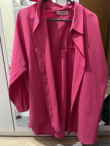 Trendyol & Milla Pembe oversize gömlek