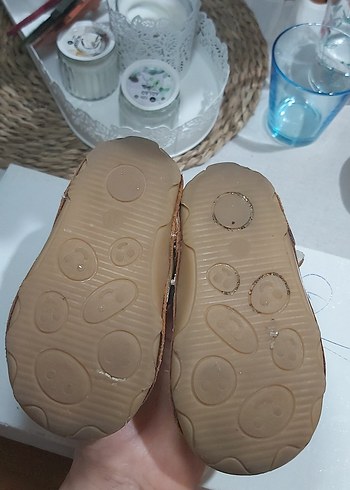 21 Beden camel Renk kız çocuk yazlık ayakkabı