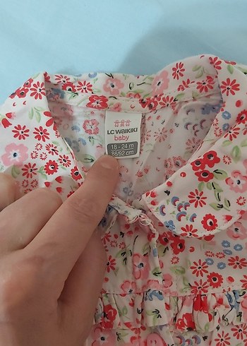 LC Waikiki Çiçek Desenli Uzun Kollu Kız Bluzu