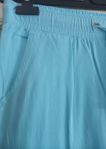 LC Waikiki Mavi Rahat Kesim Kadın Uzun Kumaş Pantolon