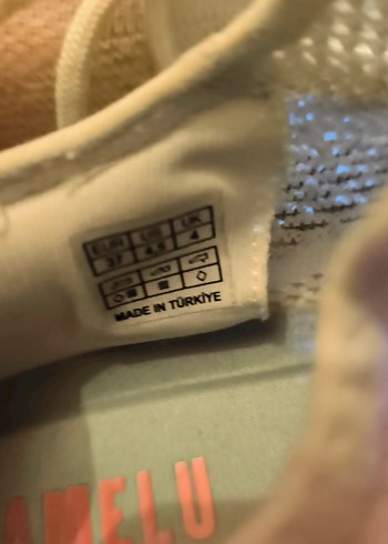 Beyaz Bağcıklı Spor Kadın Sneakers - Görsel 5