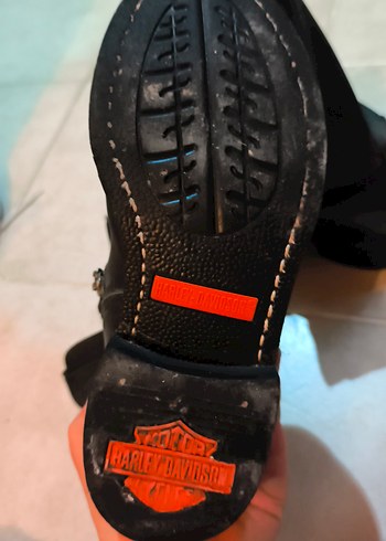 Tokalı Siyah Deri Biker Bot - Görsel 2