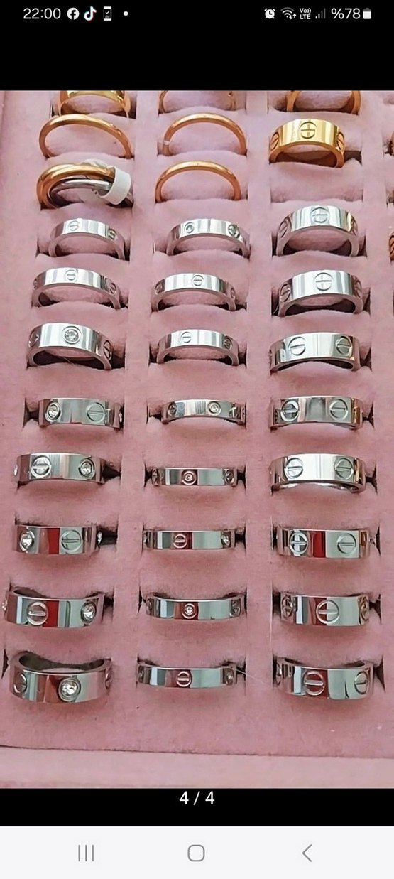 ÇELİK CAETİER YÜZÜK GÜMÜŞ RENK - Görsel 3